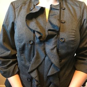 Torrid military ruffle jacket